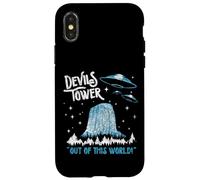 Devils Tower National Monument Out of This World! Funny OVNI Coque pour iPhone X/XS