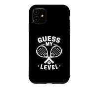 Devine Mon Niveau De Padel - Jeu De Mots Marrant sur Le Coque pour iPhone 11