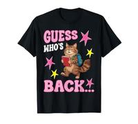 Devine Qui est de Retour à l'école, Un Chat Mignon, étudiant et Enseignant, Bienvenue T-Shirt