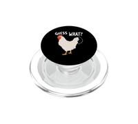 Devine What Chicken Butt Funny Chicken Butt White Hen Meme PopSockets PopGrip pour MagSafe