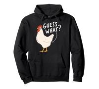 Devine What Chicken Butt Funny Chicken Butt White Hen Meme Sweat à Capuche