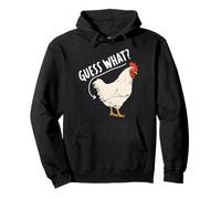 Devine What Chicken Butt Funny Chicken Butt White Hen Meme Sweat à Capuche