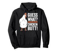 Devine What Chicken Butt Funny Chicken Butt White Hen Meme Sweat à Capuche