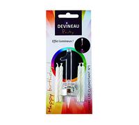 Devineau 1050411 Set de 4 Bougies Anniversaire Chiffre 1 LED Clignotant Paraffine Multicolore 7,5 x 3,4 x 17 cm