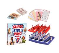 Devinez qui de la Bible Jeu de société 24 personnages classiques Jouets interactifs d'apprentissage | Devinez les personnages de la Bible | Pour le travail, le bureau, l'école, la maison, la famille