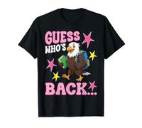 Devinez Qui est de Retour à l'école : Cute Eagle, élève et Professeur, Bienvenue T-Shirt