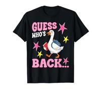 Devinez Qui est de Retour à l'école : Cute Goose, élève et Professeur, Bienvenue T-Shirt
