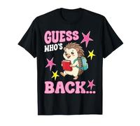 Devinez Qui est de Retour à l'école, Un Mignon élève de Hedgehog T-Shirt