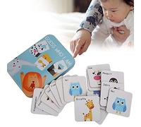 Devinez qui je suis flashcard jouet enfants cognitive correspondant puzzle jouet début éducatif flashcard jouet cadeau interactif pour les enfants et les parents(A)