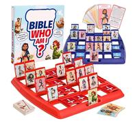 Devinez Qui Je Suis - Jeu De Société Pour Children, Jeu Biblique Qui Je Suis, JeuÉducatif Interactif Classique De 24 Personnages, Avec Histoires De Vie Et Cartes De Poèmes,pour Les Écoles,les Familles