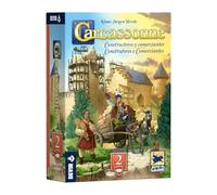 Devir Carcassonne : constructeurs et marchands | Extension de jeu de société stratégique avec nouvelles tuiles, ressources et miniatures | Thème commerce et construction (BGCARCCPS)