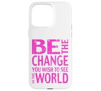 Devis Le Changement Ghandi Coque pour iPhone 15 Pro Max