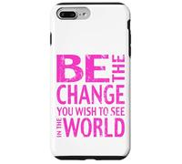 Devis Le Changement Ghandi Coque pour iPhone 7 Plus/8 Plus