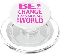Devis Le Changement Ghandi PopSockets PopGrip pour MagSafe