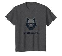Devise du Pack de Loups de la Force grâce à la fidélité T-Shirt, Enfant, Chiné Foncé, 3 Ans