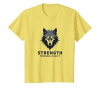 Devise du Pack de Loups de la Force grâce à la fidélité T-Shirt, Enfant, Citron, 2 Ans