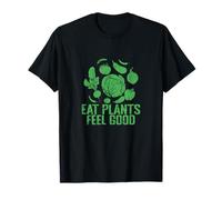Devise Mangez des Plantes et sentez-Vous Bien végétarien T-Shirt