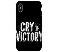 Devise Pretty Cry of Victory Coque pour iPhone X/XS