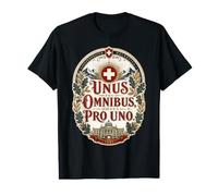 Devise Suisse Latine Palais fédéral Confederatio Helvetica T-Shirt Graphique avec Valeur