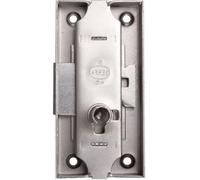 Serrure espagnolette 80x40mm axe 20mm longueur du canon 12mm droite finition fer - DEVISMES - 12383-002-D
