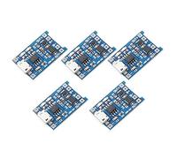 DEVMO 5pcs TP4056 Charging Module 5V Micro USB 1A 18650 Lithium Charging Board with Protection Charger Module with Dual Protection Function