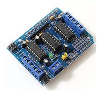 DEVMO Carte d'extension L293D Motor Drive Shield compatible avec Ar-duino Duemilanove Mega UNO R3 AVR ATMEL