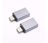 DEVMO Lot de 2 adaptateurs USB-C mâle type C vers USB 2.0 A femelle gris