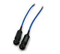 DEVMO Lot de 2 connecteurs M20 RJ45 étanches Cat5/5e/6 8P8C - Connecteur de câble Ethernet LAN à double tête avec blindage - Câble réseau Cat6 extérieur - Coupleur adaptateur mâle vers femelle
