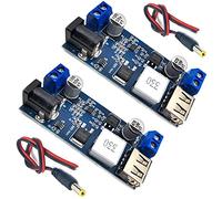 DEVMO Lot de 2 convertisseurs 12 V vers 5 V 5 A Alimentation 24 V/12 V vers 5 V 5 A Régulateur de tension DC 9 V-36 V vers DC 5 V-5,3 V 3,5 - 6 A