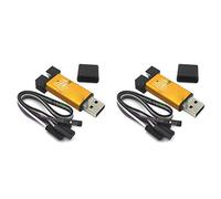 DEVMO Lot de 2 émulateurs ST-Link V2 Mini coque métallique STM8 STM32 M267