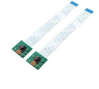 DEVMO Lot de 2 modules de caméra d'interface CSI 5 millions de pixels avec câble flexible de 15 cm compatible avec Raspberry Pi 3, 3B+, 4 et modèle A/B/B+