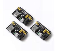 DEVMO Lot de 3 modules d'alimentation pour platine d'expérimentation MB102 CC 6,5-12 V vers 3,3 V 5 V USB compatible avec Arduino