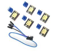 DEVMO Lot de 5 pilotes de moteur pas à pas TMC2209 V1.2 avec dissipateur thermique pour SKR V1.3 MKS GEN L Ramps 1.4/1.5/1.6 pour imprimante 3D (mode UART)