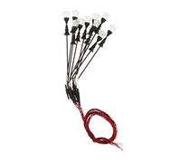 DEVNWIGMO 10 Pièces Lampadaires Miniature Éclairage LED Jardin Lampes Acier Inoxydable pour Maquettes Paysagères Chemin de Fer Adaptés à la Décoration