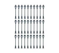 DEVNWIGMO 10 Pièces Lampes de Modèle Chemin de Fer Miniature Poste Éclairage Cour Européenne Accessoire Décoration Bâtiment pour DIY Photographie Scène, 30 Pièces