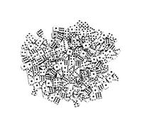 DEVNWIGMO 100 Pièces Dés de Jeu Polyédriques D6 Supports Éducatifs Acryliques Cubes Carrés Robustes Appropriés pour Cadeaux Anniversaire Jeux de Société