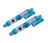 DEVNWIGMO 2 Pièces Amortisseur RC Métal Absorbeur Choc Crawler Ressort Amortissement Convient à RC Crawler Enthousiastes Maquette, 100mm bleu