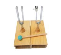 DEVNWIGMO 2 Pièces Diapason Ensemble Coffret Maillet Aluminium Alliage Matériel Expérimentation Sonore Accessoires Adaptés Enseignement Laboratoire