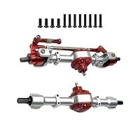 DEVNWIGMO 2 Pièces Essieu RC Car Boîtier Axe avant Arrière Cupule Direction Roulement Acier Construction Installation Facile Adapté pour Bricolage, Argent