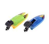 DEVNWIGMO 2 Pièces Jouets à Remonter Petits Bateaux de Jouets Aquatiques Jouets pour Baignoire Jouets Plastique Adapté pour Baignoire Jeux