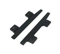 DEVNWIGMO 2 Pièces Marchepieds Métal Modèle Réduit Pédales Latérales Aluminium 1/12 Plaques de Marche Résistantes Accessoires pour Voiture Télécommandée MN82 LC, noir