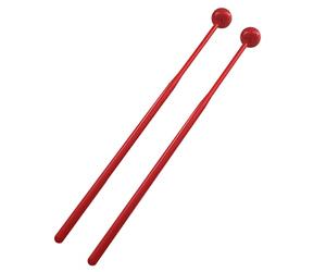 DEVNWIGMO 2 Pièces Percussion Xylophone Cloche Marimba Maillets Léger Caoutchouc Adapté Pratique Groupe Musique Studio Méditation, Rouge