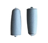 DEVNWIGMO 2 Pièces Rouleaux de Rechange pour Râpe Électrique Accessoires Pédicure Tête Rouleaux Remplacement Rapide Adapté Aux Soins Des Pieds Utilisation, Sable fin gris clair