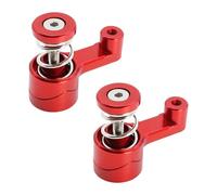 DEVNWIGMO 2 Pièces Servo Sauveur RC Bras de Direction 21T Accessoire Aluminium Élément Pièce Métal Remplacement Accessoire Réparation Voiture RC Adapté Bricolag, 2 Pièces