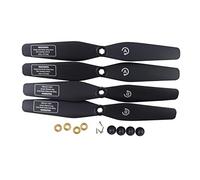 DEVNWIGMO 4 Pièces Hélice pour Drone de Remplacement Pièces Propulseur Rapide Résistant Prévu pour S20W S30W H301S T25 HS110D HS110G HS120D, Noir