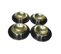 DEVNWIGMO 4 Pièces Piano Casters Support de Roue Piano Caster Cups Grand Piano Floor Protecteurs Métal Caoutchouc Coussin Silencieux Protection Non Glissante