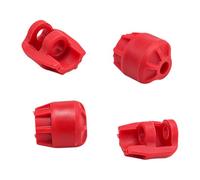 DEVNWIGMO 4 Pièces RC Shock Cap Protector Capuchon Amortisseur Léger Résistant Aux Impacts Facile à Changer Pièce de Rechange pour Voitures Télécommandées, Rouge