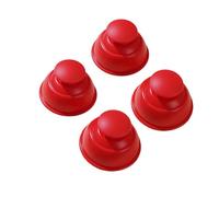 DEVNWIGMO 4 Pièces Ventouses Massage Silicone Ensemble Ventouses Corps Accessoire Massage Vide Outil Soin Réutilisable Forte Aspiration Convient Usage Personnel, Rouge