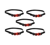 DEVNWIGMO 5 Pièces Corde Porte-bagages Lot Sangle Élastique pour Véhicule RC 1-10 Accessoire de Modification pour Camion Entièrement Adapté à Loisirs Exposition, Rouge