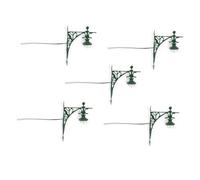 DEVNWIGMO 5 Pièces Miniature Murale Lampe Applique Led Pp Style Unique pour Décor Sand Table Scénario Modélisme Maison de Poupée Micro, Vert
